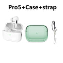 Fones de Ouvido Bluetooth TWS Estilo AirPro 5 com Estojo de Carregamento - Leve, Prático e Acessível